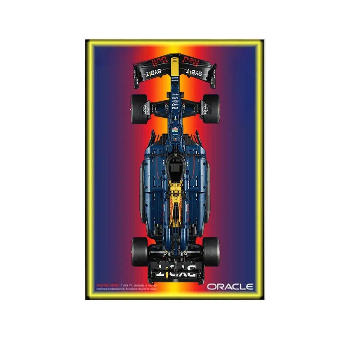 Wall Display Frame Compatible with LEGO® 42206 Red Bull RB20 Style C