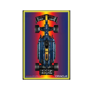Wall Display Frame Compatible with LEGO® 42206 Red Bull RB20 Style C - brickzonehub