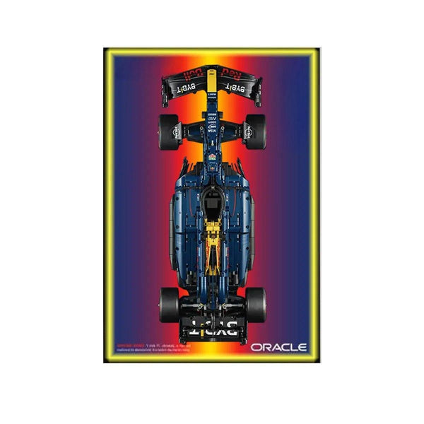 Wall Display Frame Compatible with LEGO® 42206 Red Bull RB20 Style C - brickzonehub