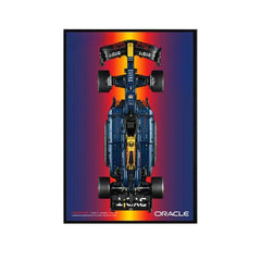 Wall Display Frame Compatible with LEGO® 42206 Red Bull RB20 Style C