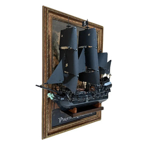 Wall Display Frame Compatible with LEGO® Captain Jack Sparrow's Pirate Ship 10365 - brkox