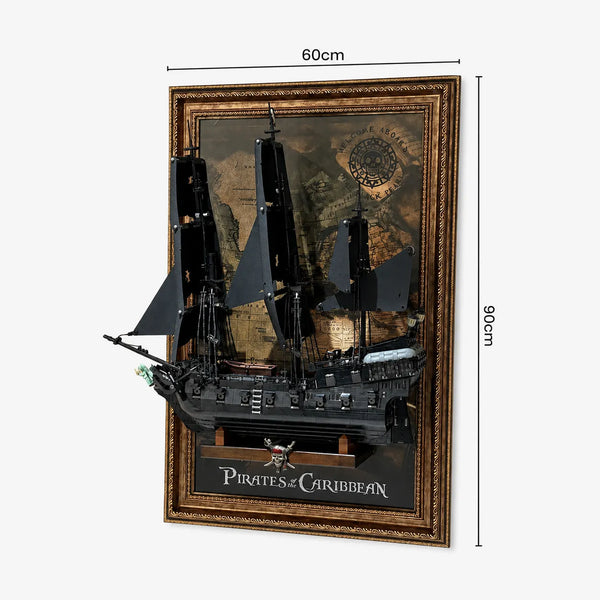 Wall Display Frame for LEGO® Icons Captain Jack Sparrow’s Pirate Ship 10365