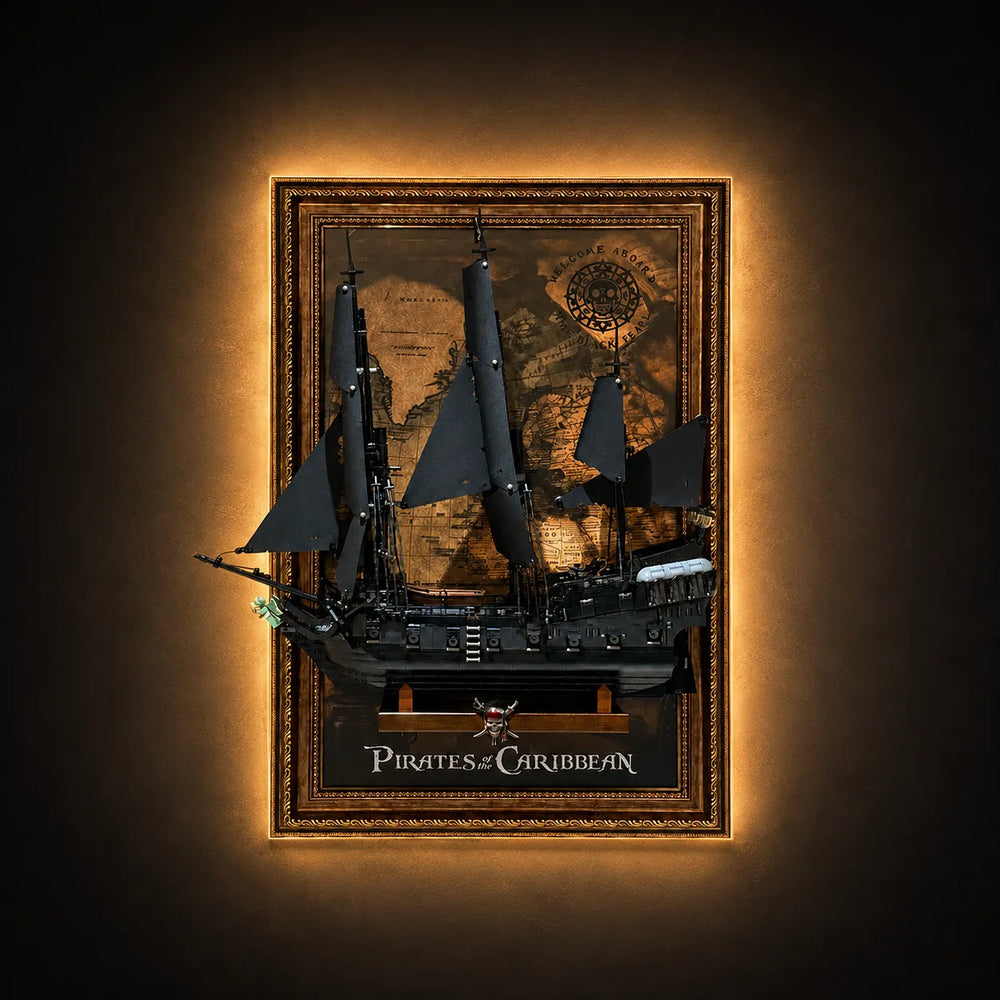 Wall Display Frame for LEGO® Icons Captain Jack Sparrow's Pirate Ship 10365