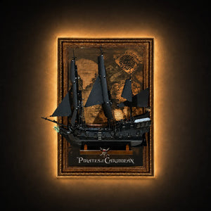 Wall Display Frame for LEGO® Icons Captain Jack Sparrow’s Pirate Ship 10365