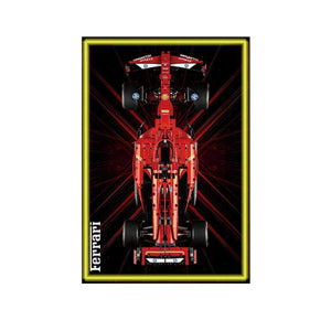 Wall Display Frame Compatible with LEGO® Ferrari F1 SF - 24 42207 Style D - brickzonehub
