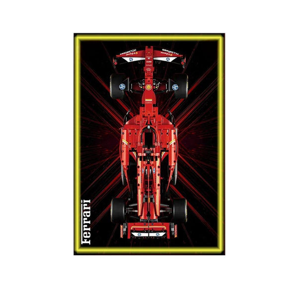 Wall Display Frame Compatible with LEGO® Ferrari F1 SF - 24 42207 Style D - brickzonehub