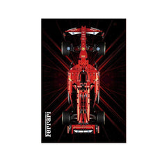 Wall Display Frame Compatible with LEGO® Ferrari F1 SF - 24 42207 Style D - brickzonehub