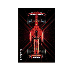 Wall Display Frame Compatible with LEGO® Ferrari F1 SF - 24 42207 Style D - brickzonehub