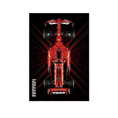 Wall Display Frame Compatible with LEGO® Ferrari F1 SF - 24 42207 Style D - brickzonehub
