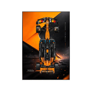 Wall Display Frame Compatible with LEGO® McLaren MCL39 F1® Car 42228 | Style F