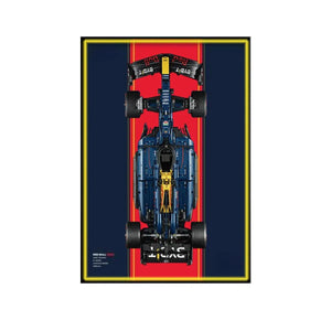 Wall Display Frame for LEGO® Technic™ Oracle Red Bull Racing RB20 F1 Car 42206 | Style C