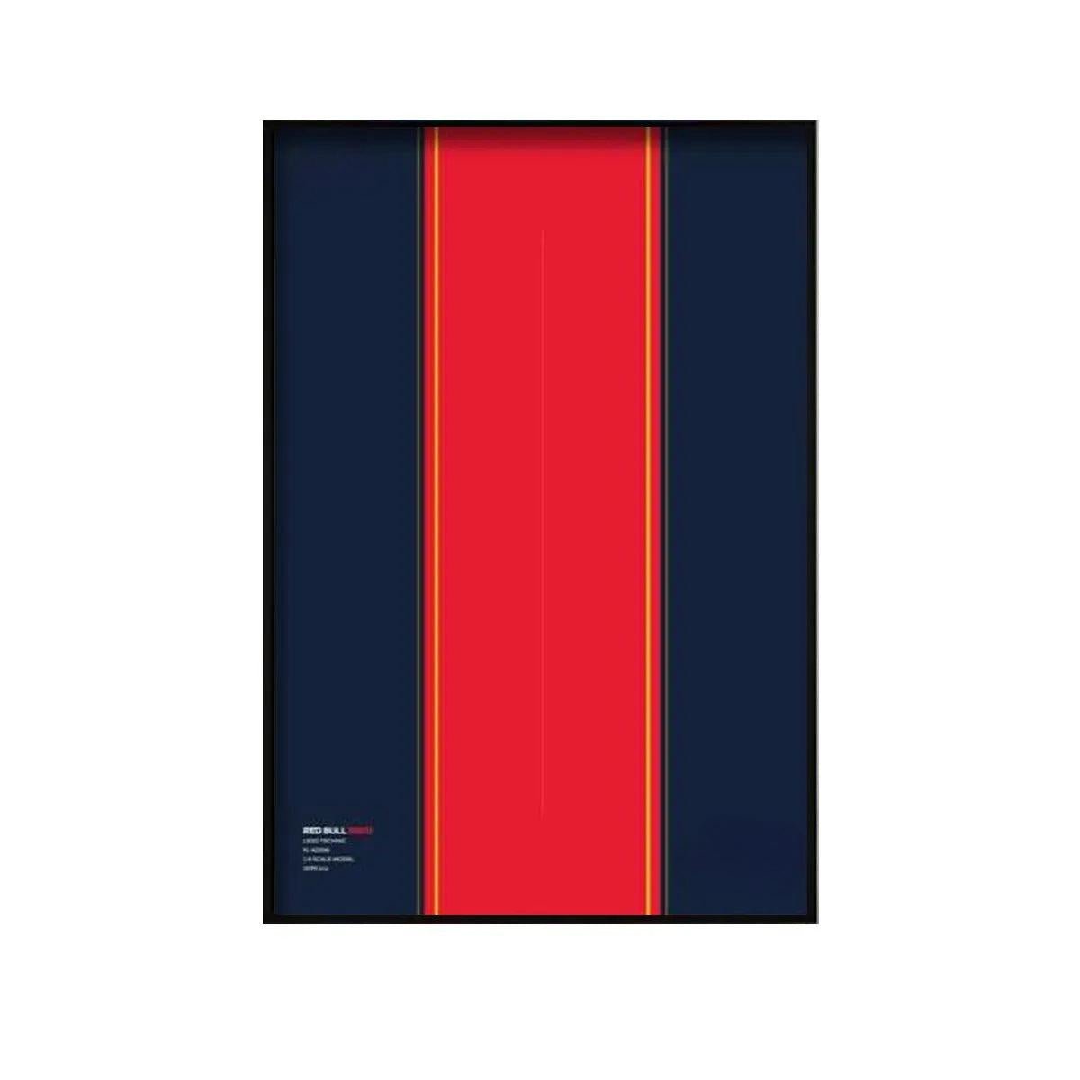 Wall Display Frame for LEGO® Technic™ Oracle Red Bull Racing RB20 F1 Car 42206 | Style C - View 6 - brkox