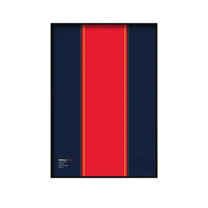 Wall Display Frame Compatible with LEGO® Red Bull RB20 42206 Style J - brickzonehub