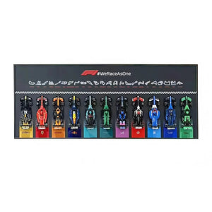 Wall Display Frame Compatible with LEGO® Speed Champions F1 Collection – 11 Cars Edition