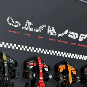 Wall Display Frame Compatible with LEGO® Speed Champions F1 Collection – 11 Cars Edition