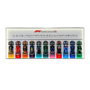 Wall Display Frame Compatible with LEGO® Speed Champions F1 Collection – 11 Cars Edition Style A