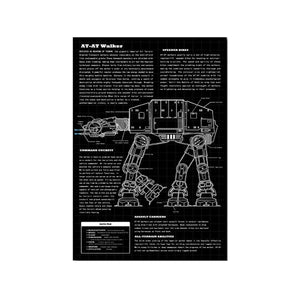 Wall Display Frame Compatible with LEGO® Star Wars™ AT - AT Walker 75288 - brickzonehub