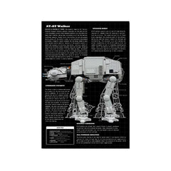 Wall Display Frame Compatible with LEGO® Star Wars™ AT - AT Walker 75288 - brkox