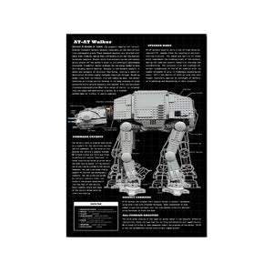 Wall Display Frame Compatible with LEGO® Star Wars™ AT - AT Walker 75288 - brkox