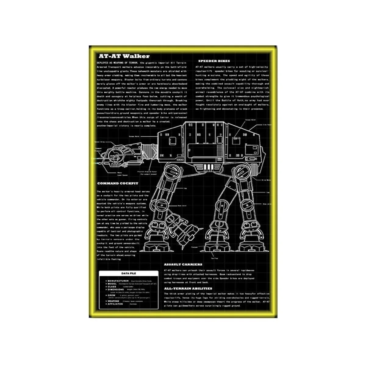 Wall Display Frame Compatible with LEGO® Star Wars™ AT - AT Walker 75288 - brkox