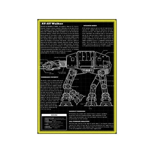 Wall Display Frame Compatible with LEGO® Star Wars™ AT - AT Walker 75288 - brickzonehub