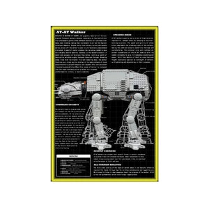 Wall Display Frame Compatible with LEGO® Star Wars™ AT - AT Walker 75288 - brickzonehub