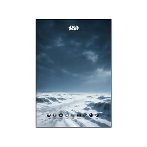 Wall Display Frame Compatible with LEGO® Star Wars™ AT - AT Walker 75288 Style A - brkox