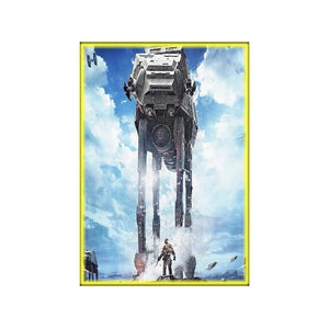 Wall Display Frame Compatible with LEGO® Star Wars™ AT - AT Walker 75288 Style B - brkox