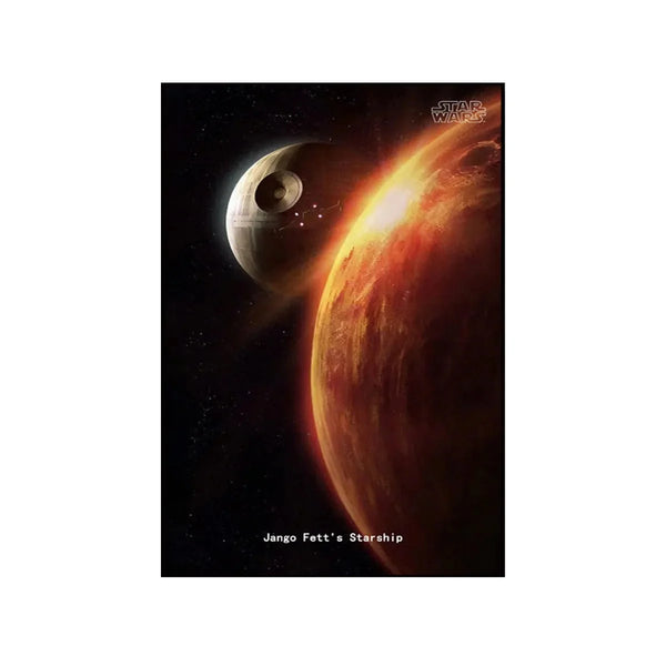 Wall Display Frame Compatible with LEGO® Star Wars™ Jango Fett’s Starship™ 75409 Style B - brkox