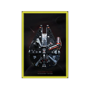 Wall Display Frame Compatible with Lego® Star Wars™ Millennium Falcon™ 75389 Style B - brkox