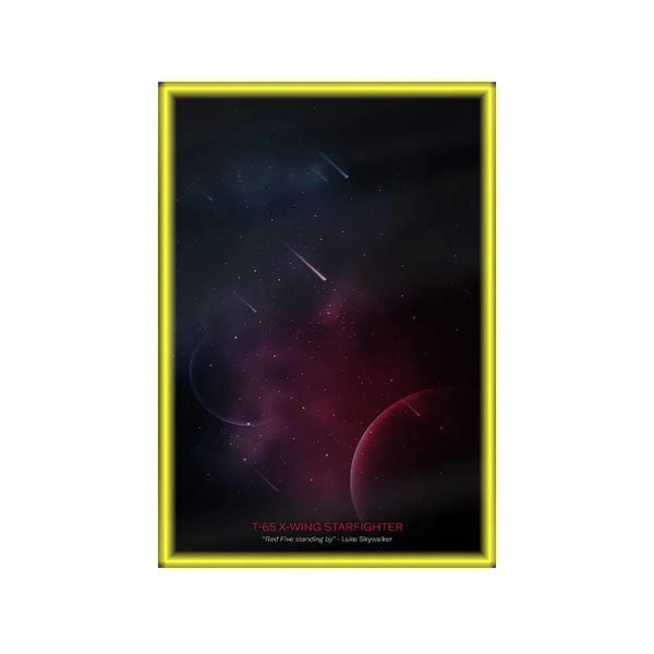 Wall Display Frame Compatible with LEGO® Star Wars™ T - 65 X - Wing 75355 - brkox