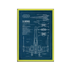 Wall Display Frame Compatible with LEGO® Star Wars™ T - 65 X - Wing 75355 Style A - brkox