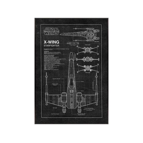 Wall Display Frame Compatible with LEGO® Star Wars™ X-Wing Starfighter™ 75355 Style A