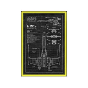 Wall Display Frame Compatible with LEGO® Star Wars™ X-Wing Starfighter™ 75355 Style A