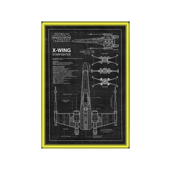 Wall Display Frame Compatible with LEGO® Star Wars™ X-Wing Starfighter™ 75355 Style A