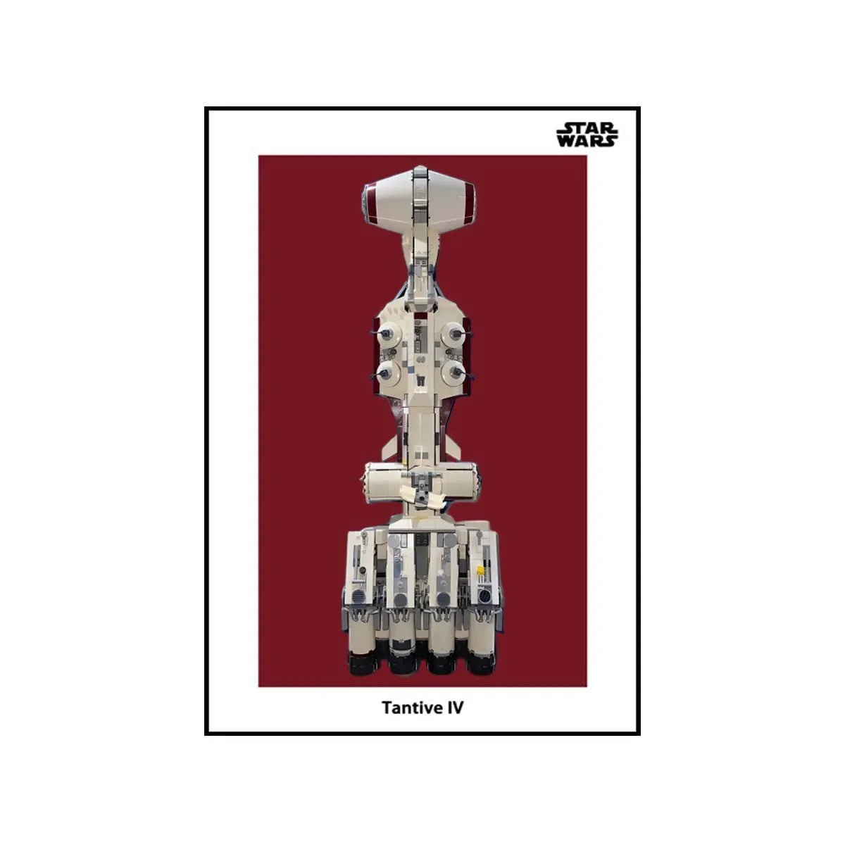 Wall Display Frame Compatible with LEGO® Star Wars™ Tantive IV™ 75244 Style A - brkox
