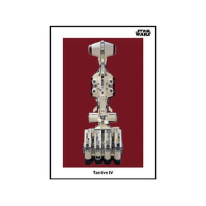 Wall Display Frame Compatible with LEGO® Star Wars™ Tantive IV™ 75244 Style A - brkox