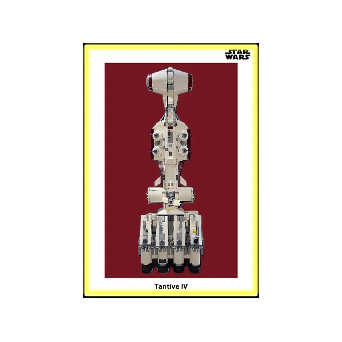 Wall Display Frame Compatible with LEGO® Star Wars™ Tantive IV™ 75244 Style A - brkox