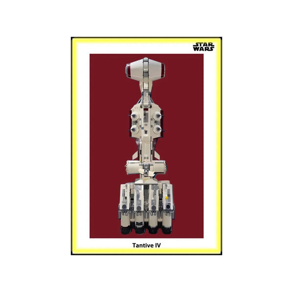 Wall Display Frame Compatible with LEGO® Star Wars™ Tantive IV™ 75244 Style A - brkox