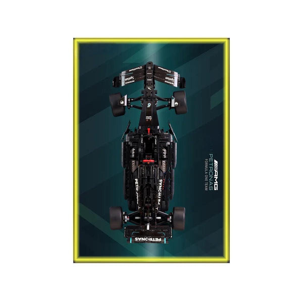 Wall Display Frame Compatible with LEGO® Technic AMG F1 W14 42171 Style G - brickzonehub