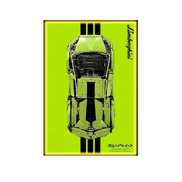 Wall Mount Display Frame Compatible with LEGO® Lamborghini Sian 42115 Style A