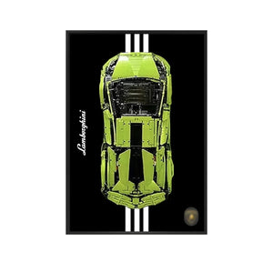 Wall Display Frame for LEGO® Technic™ Lamborghini Sián FKP 37 42115 | Style A