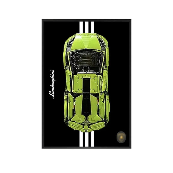 Wall Display Frame for LEGO® Technic™ Lamborghini Sián FKP 37 42115 | Style A