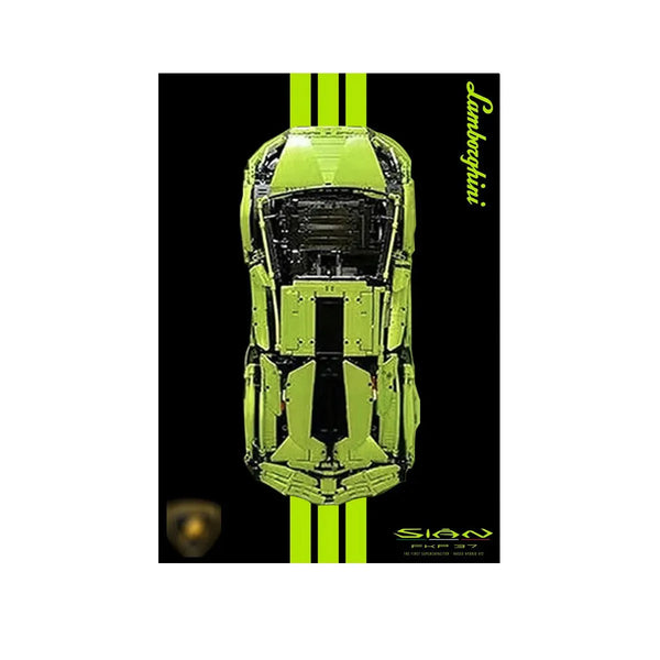 Wall Display Frame for LEGO® Technic™ Lamborghini Sián FKP 37 42115 | Style A