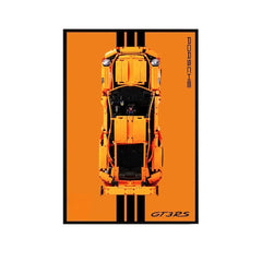 Wall Mount Display Frame Compatible with LEGO® Porsche 911 GT3 RS 42056 - brickzonehub