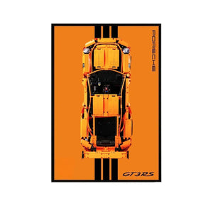 Wall Mount Display Frame Compatible with LEGO® Porsche 911 GT3 RS 42056 - brickzonehub