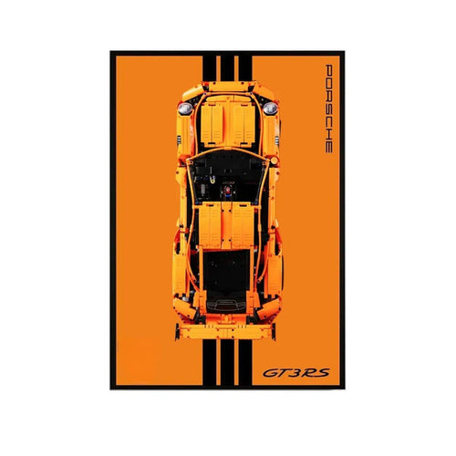 Wall Mount Display Frame Compatible with LEGO® Porsche 911 GT3 RS 42056 - brickzonehub