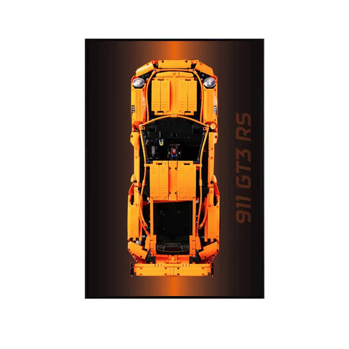 Wall Mount Display Frame Compatible with LEGO® Porsche 911 GT3 RS 42056 Style A - brickzonehub