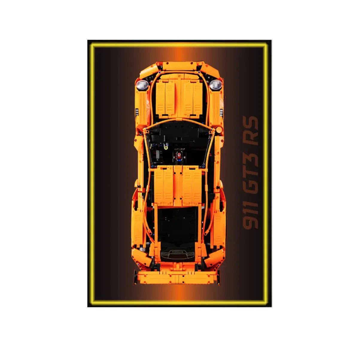 Wall Mount Display Frame Compatible with LEGO® Porsche 911 GT3 RS 42056 Style A - brkox