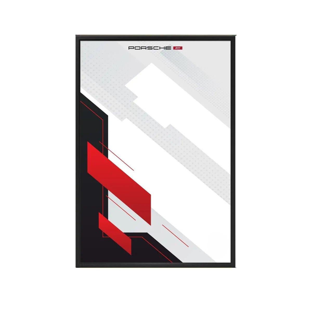 Wall Mount Display Frame Compatible with LEGO® Porsche 911 RSR 42096 Style B